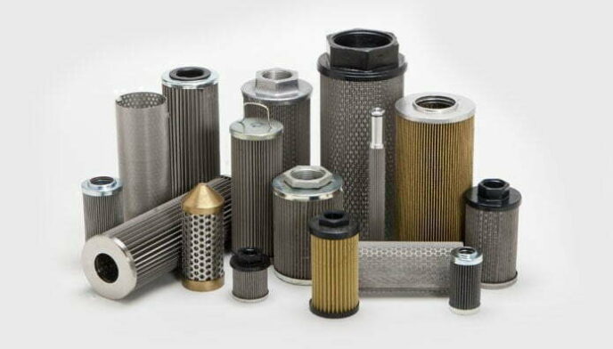 Various suction strainers and wire mesh filters